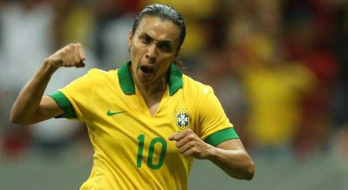 Marta se torna a maior goleadora de todas as Copas do Mundo (Foto: Divulgação/ CBF)