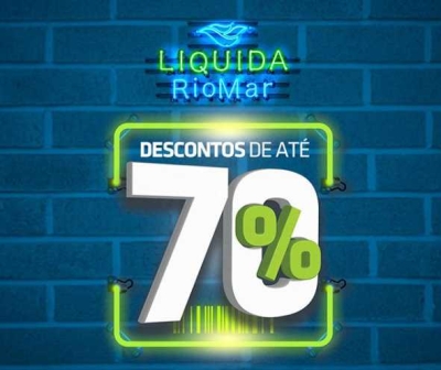 RioMar Aracaju promove liquidação de inverno com até 70% de desconto (Imagem: Divulgação)