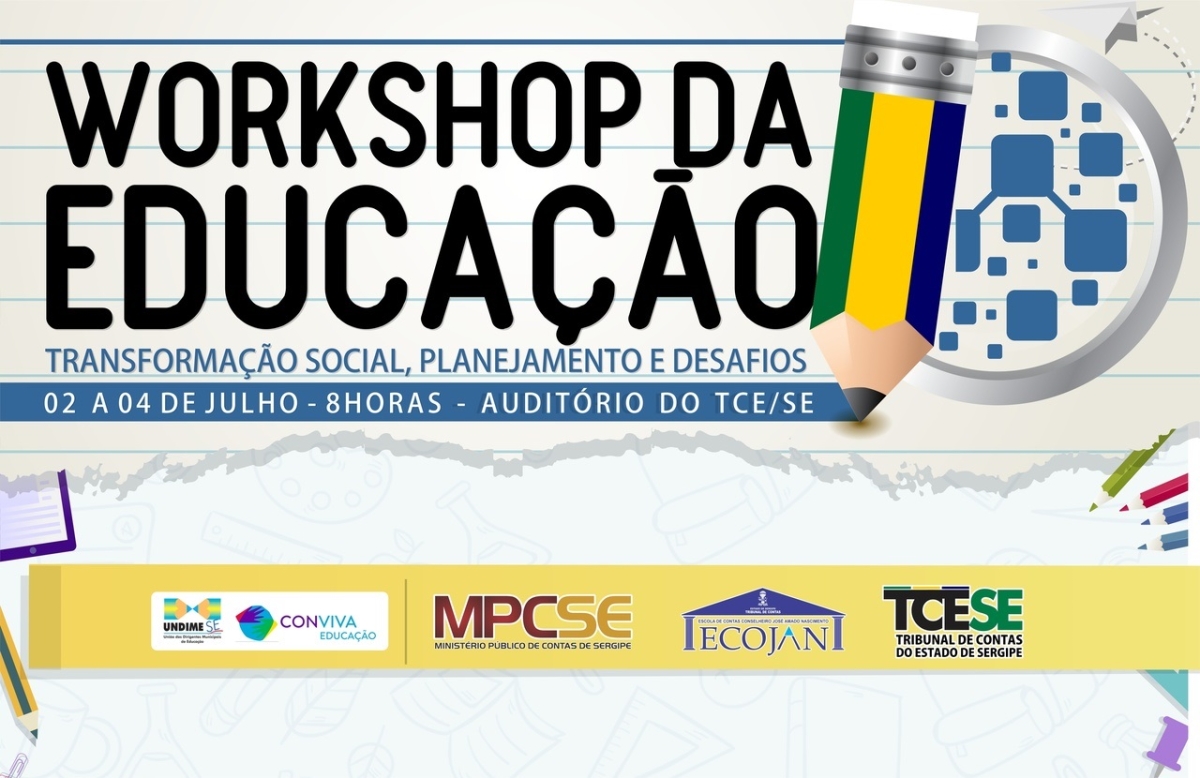 Tribunal de Contas de Sergipe convida gestores e profissionais da Educação para Workshop (Imagem: Divulgação)