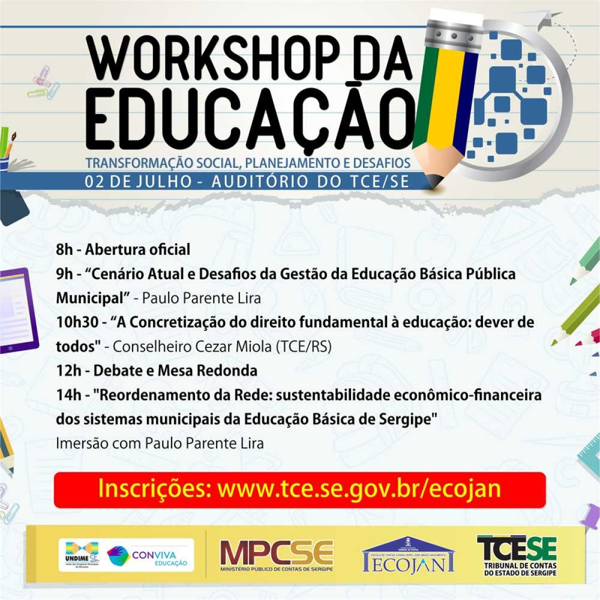 Programação do Workshop da Educação (Imagem: Divulgação)