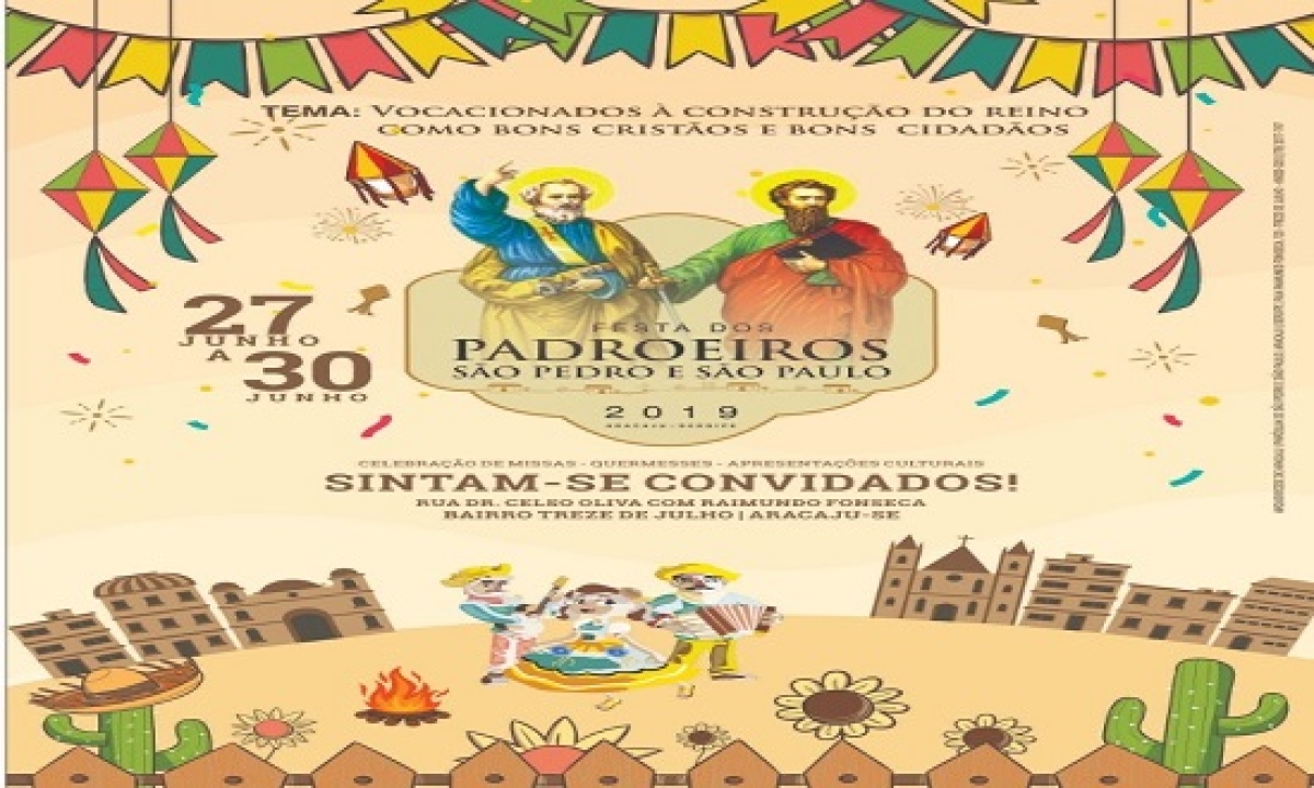 Os festejos da paróquia São Pedro e São Paulo começam nesta quinta-feira, 26 (Foto: Divulgação)