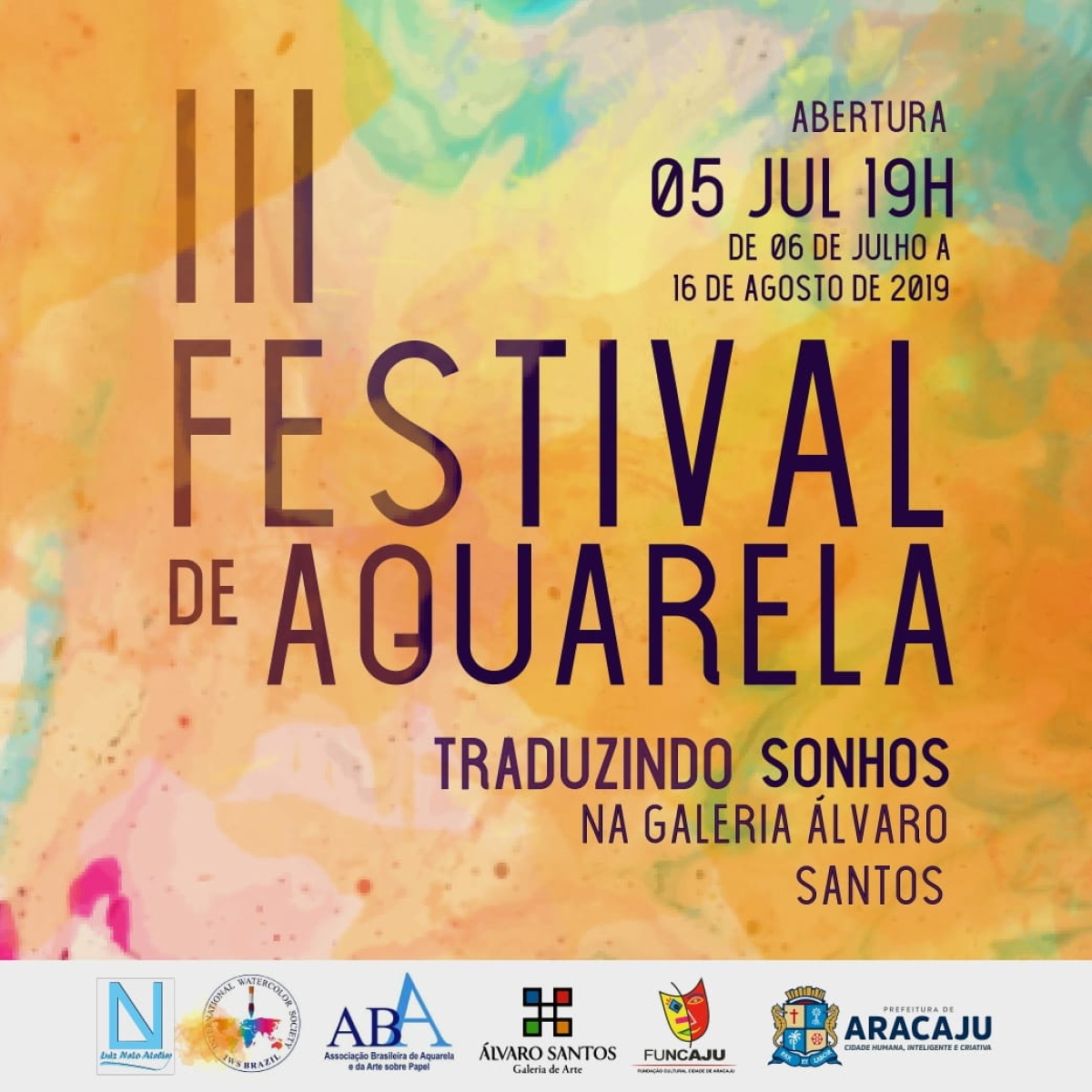 Galeria de Arte Álvaro Santos sedia o III Festival de Aquarelas (Imagem: Divulgação/ Funcaju)