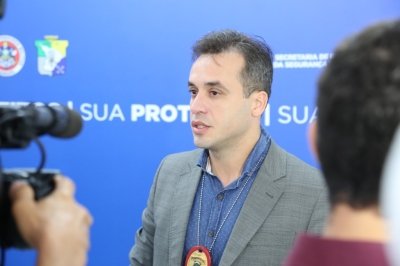 Delegado Tarcísio Tenório, titular da Divisão de Homicídios de Itabaiana (Foto: SSP/SE)