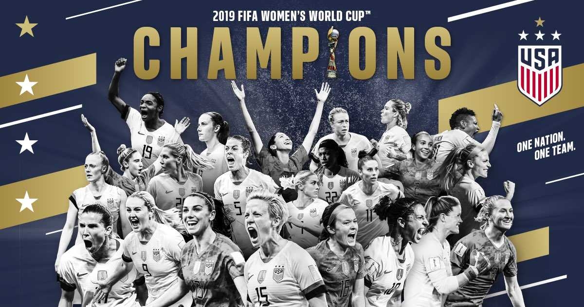 Equipe dos EUA confirma favoritismo e é bicampeã do mundo (Imagem: Via Twitter/ @USWNT)