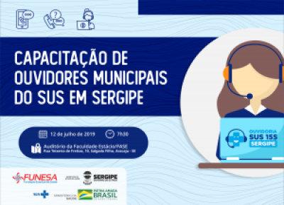 Ouvidor do SUS do Ministério da Saúde vem a Sergipe para capacitação dos 75 municípios (Imagem: Divulgação)