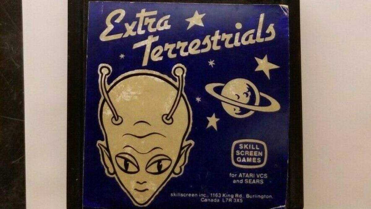 Cartucho Extra Terrestrials, um dos jogos mais raros do Atari 2600 (Foto: eBay/ Gamewizard69)