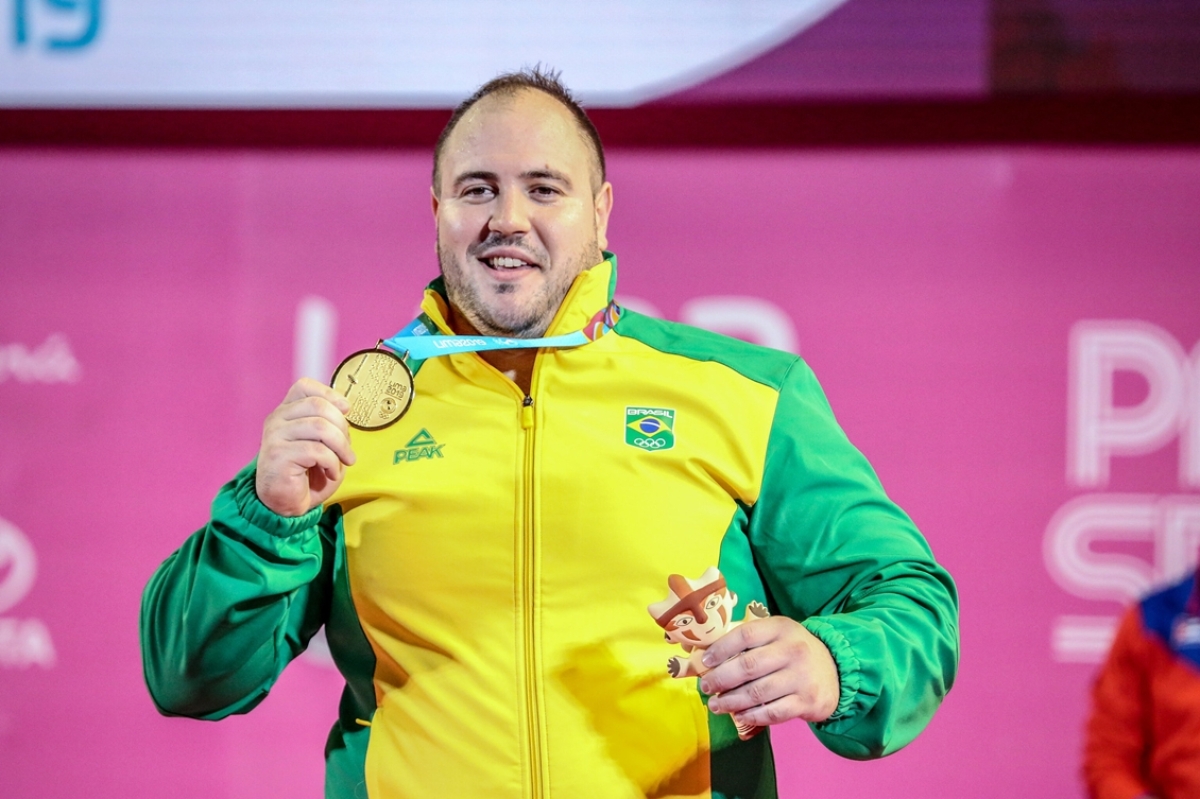 Fernando reis e o terceiro ouro em Jogos Pan-Americanos (Foto: Pedro Ramos/ Rede do Esporte)