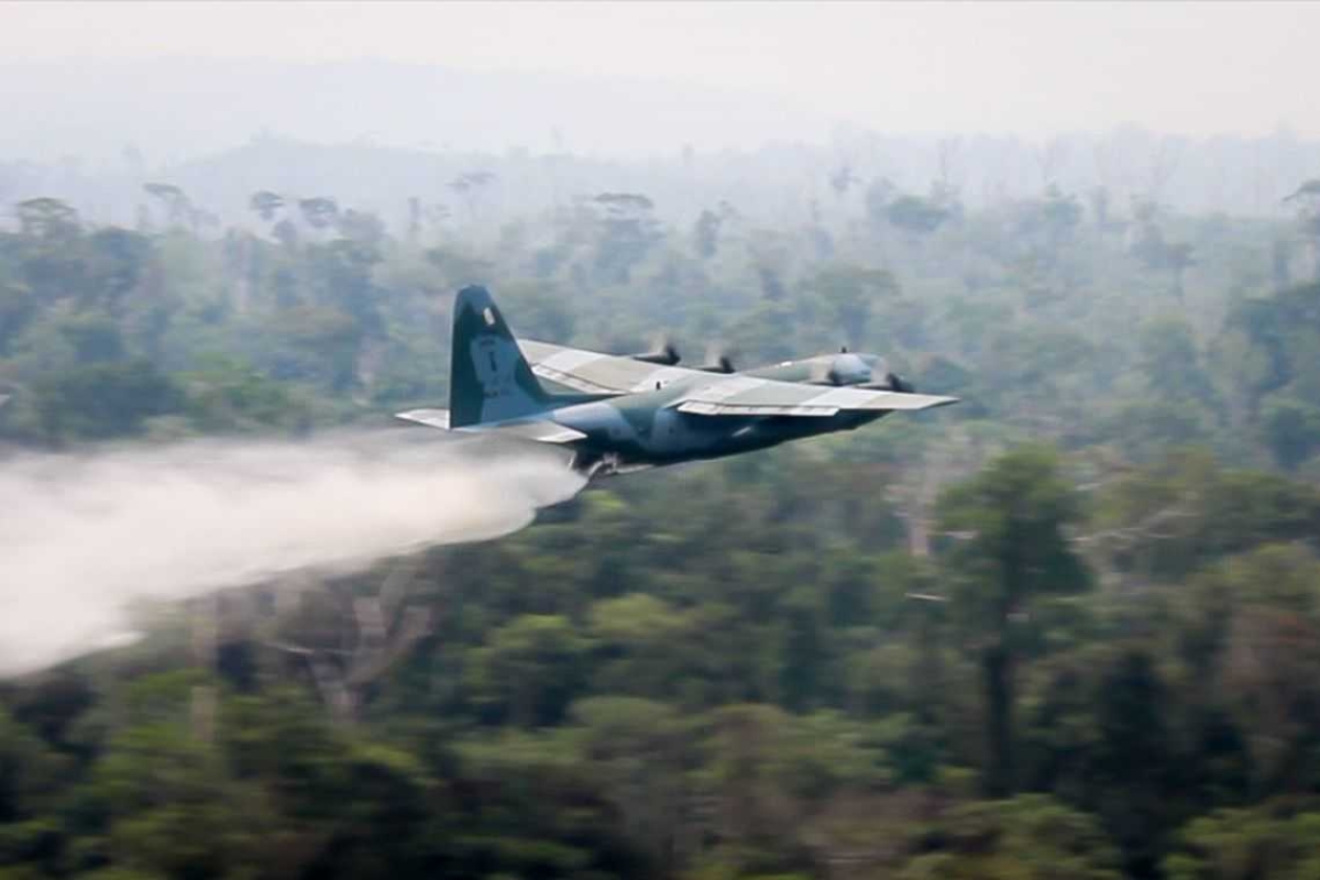 Sete estados já pediram apoio federal para combater incêndios (Foto: Divulgação/ FAB)