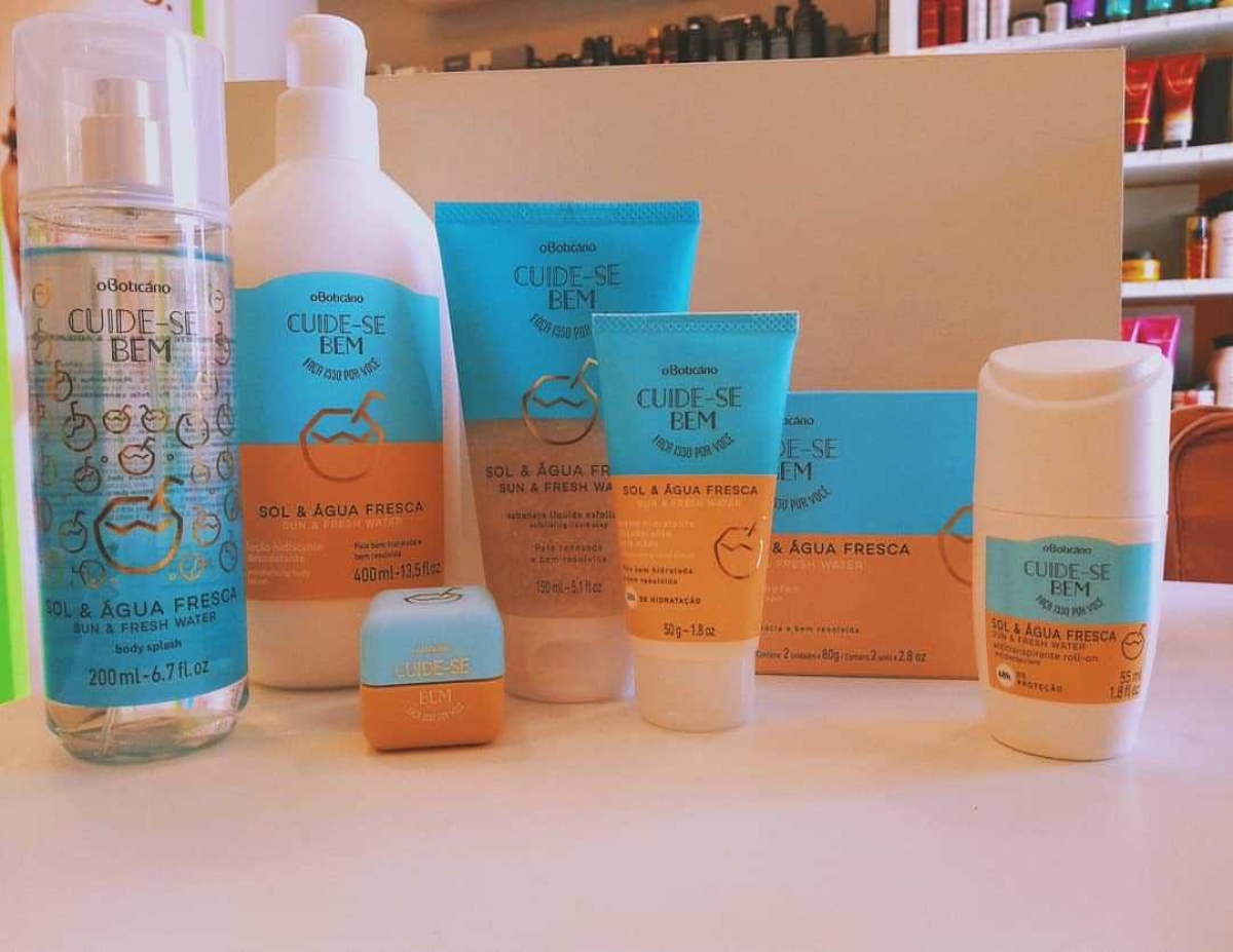 Cuide-se Bem Sol e Água Fresca, nova linha do Boticário, traz a sensação do verão para o ano inteiro (Foto: Divulgação/ Assessoria O Boticário)