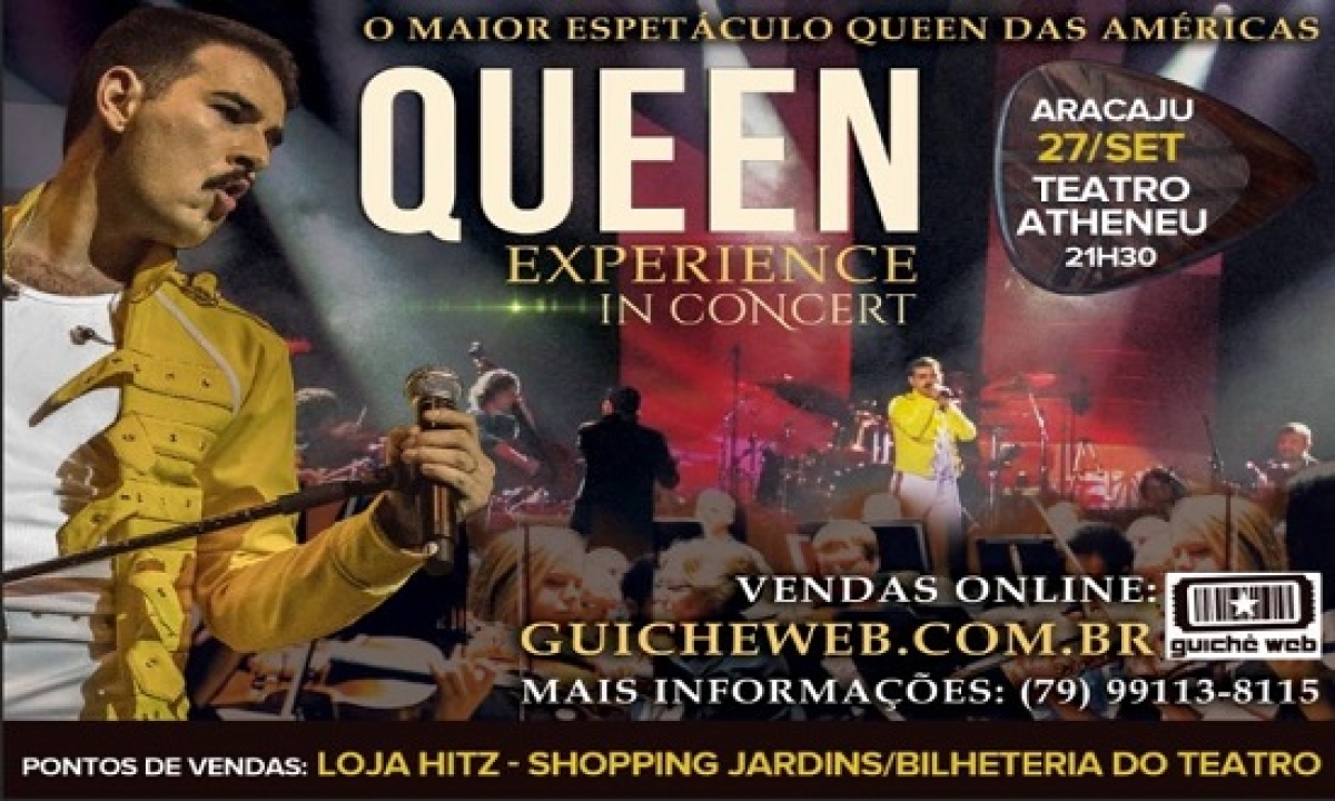 Teatro Atheneu recebe espetáculo em tributo ao Queen (Imagem: Divulgação)