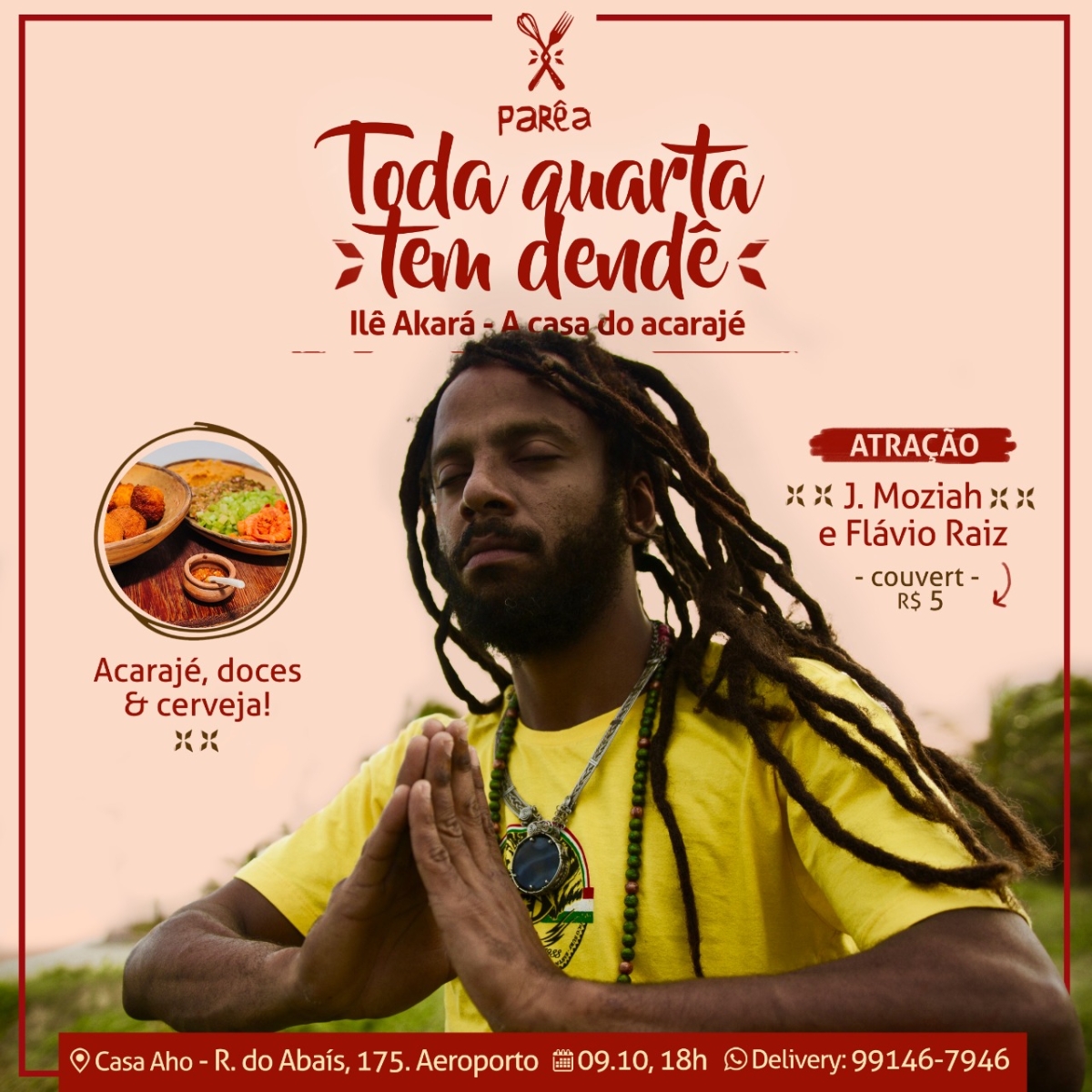 J. Moziah leva reggae, música brasileira e internacional para o Ilê Akará (Imagem: Divulgação)