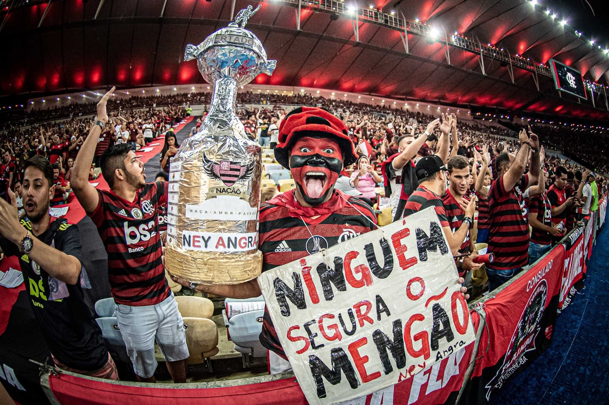 Flamengo goleia Grêmio e está na final da Copa Libertadores (Foto: Alexandre Vidal, Marcelo Cortes & Paula Reis/ Flamengo/ Via Fotos Públicas)
