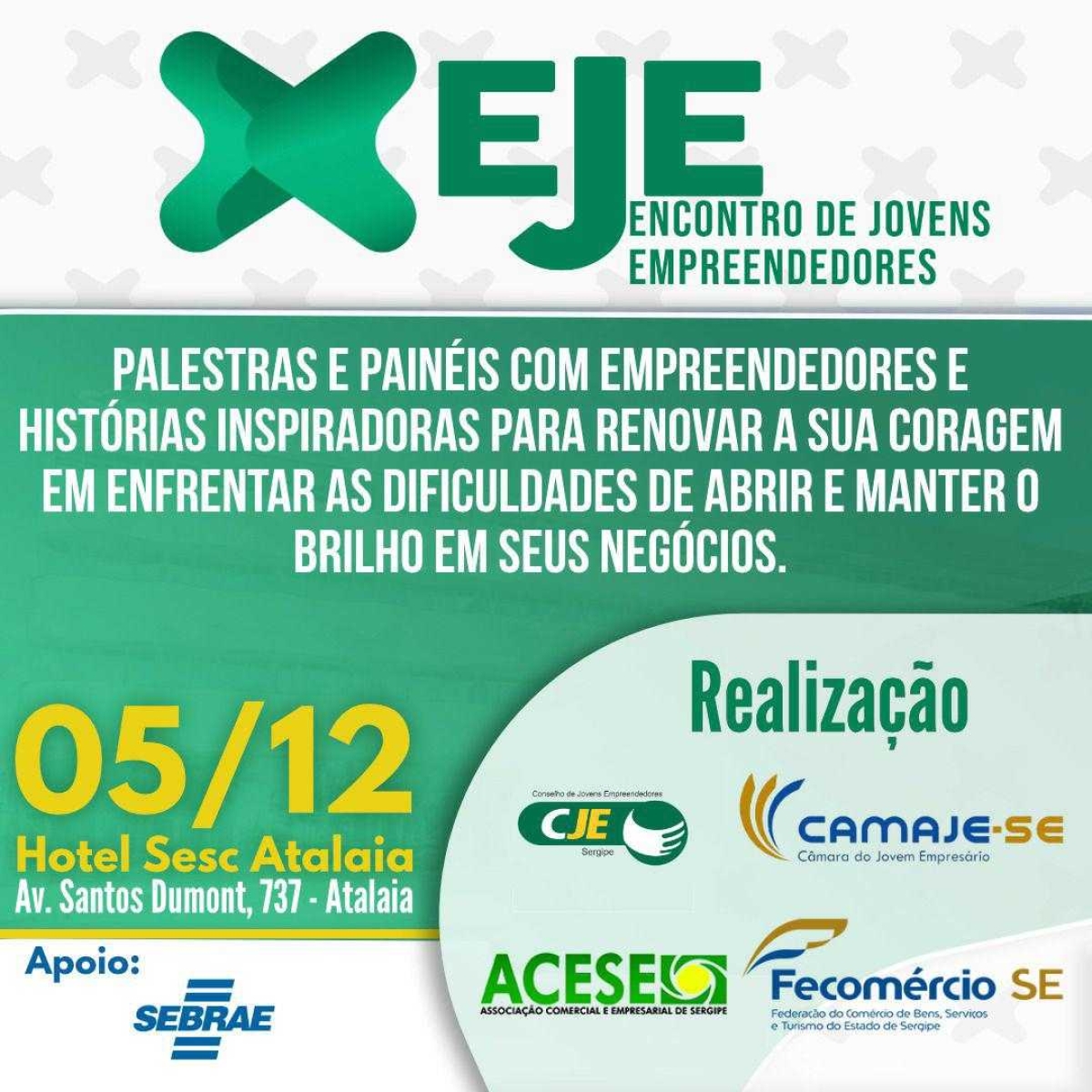 11ª edição do Encontro de Jovens Empreendedores acontecerá em Aracaju (Imagem: Divulgação)