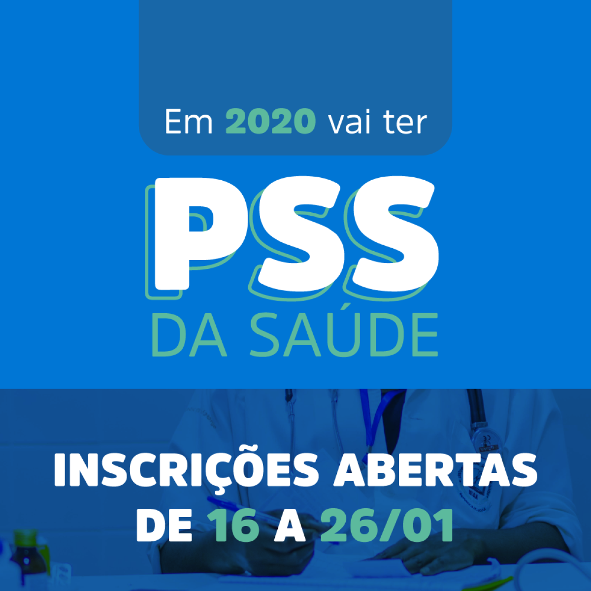 Prefeitura abre inscrições do PSS da Secretaria da Saúde nesta quinta-feira, 16/1 (Imagem: Divulgação/ PMA)