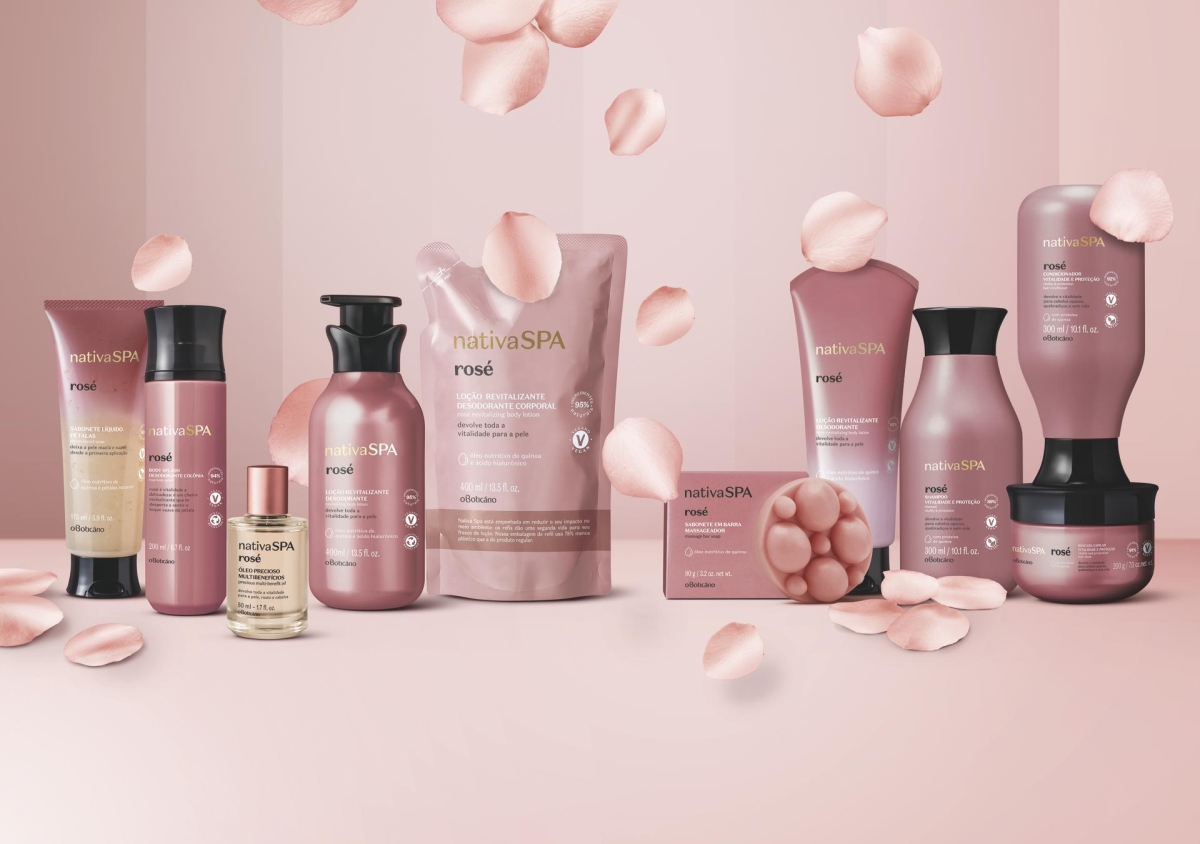 Novo Nativa SPA Rosé torna a rotina de autocuidado ainda mais especial (Imagem: Divulgação/ O Boticário)