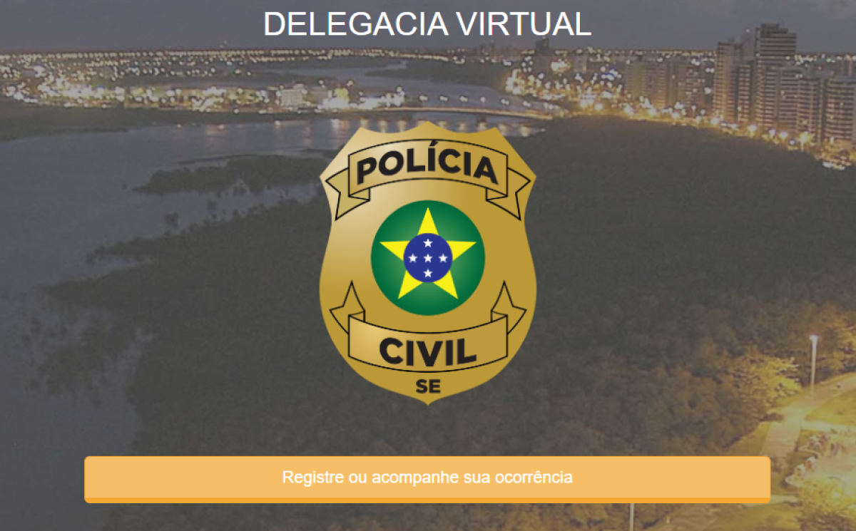 Polícia Civil disponibiliza passo a passo de registro de boletim de ocorrência na Delegacia Virtual (Imagem: SSP/SE)