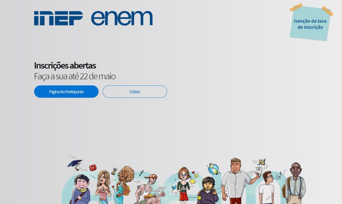 Ministério da Educação adia o Enem 2020 (Imagem: enem.inep.gov.br)