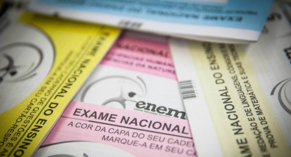 Caderno de questões do Enem (Foto: Assessoria de Imprensa Unit)