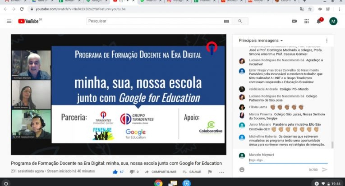 Grupo Tiradentes oferta formação digital para escolas sergipanas (Foto: Assessoria de Imprensa Unit)