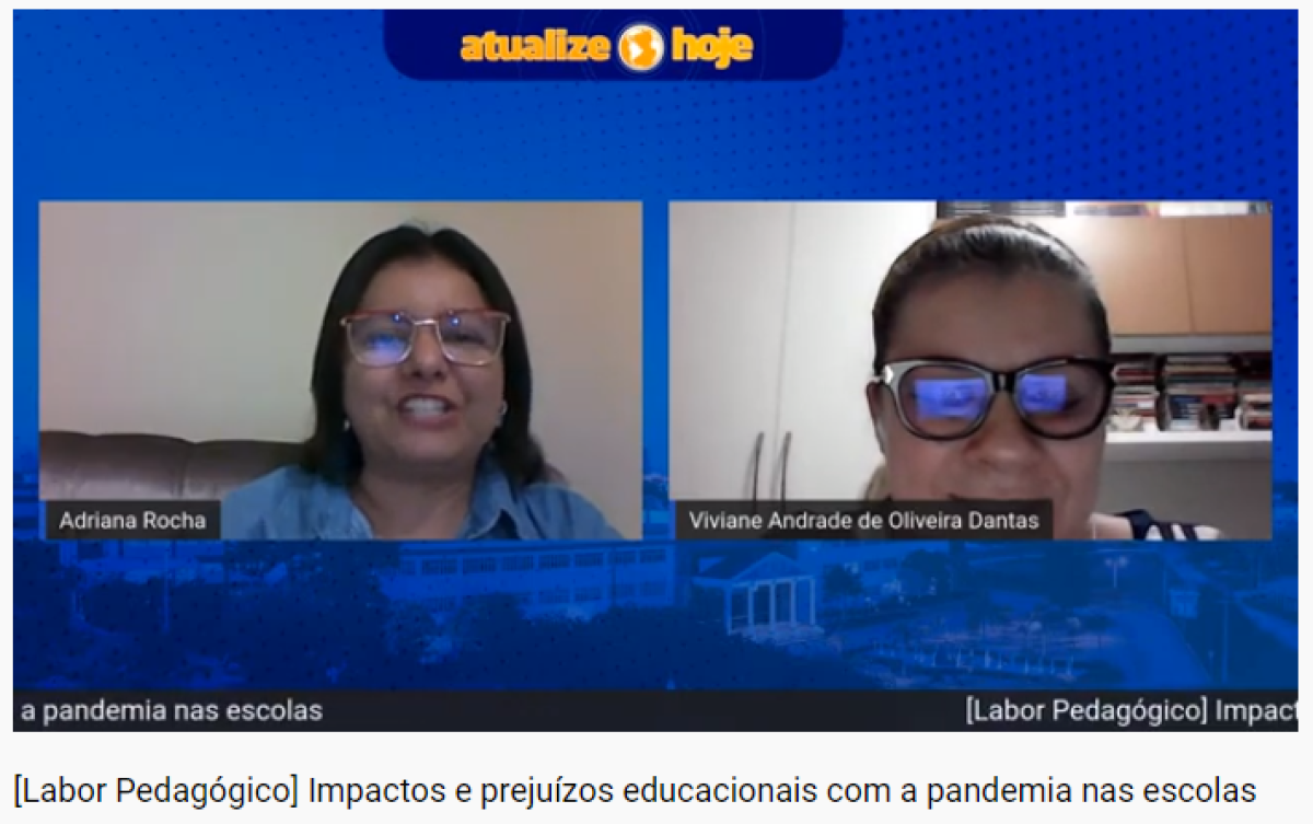 Debate: os impactos e prejuízos educacionais com a pandemia (Imagem: Reprodução/ Assessoria de Imprensa Unit)