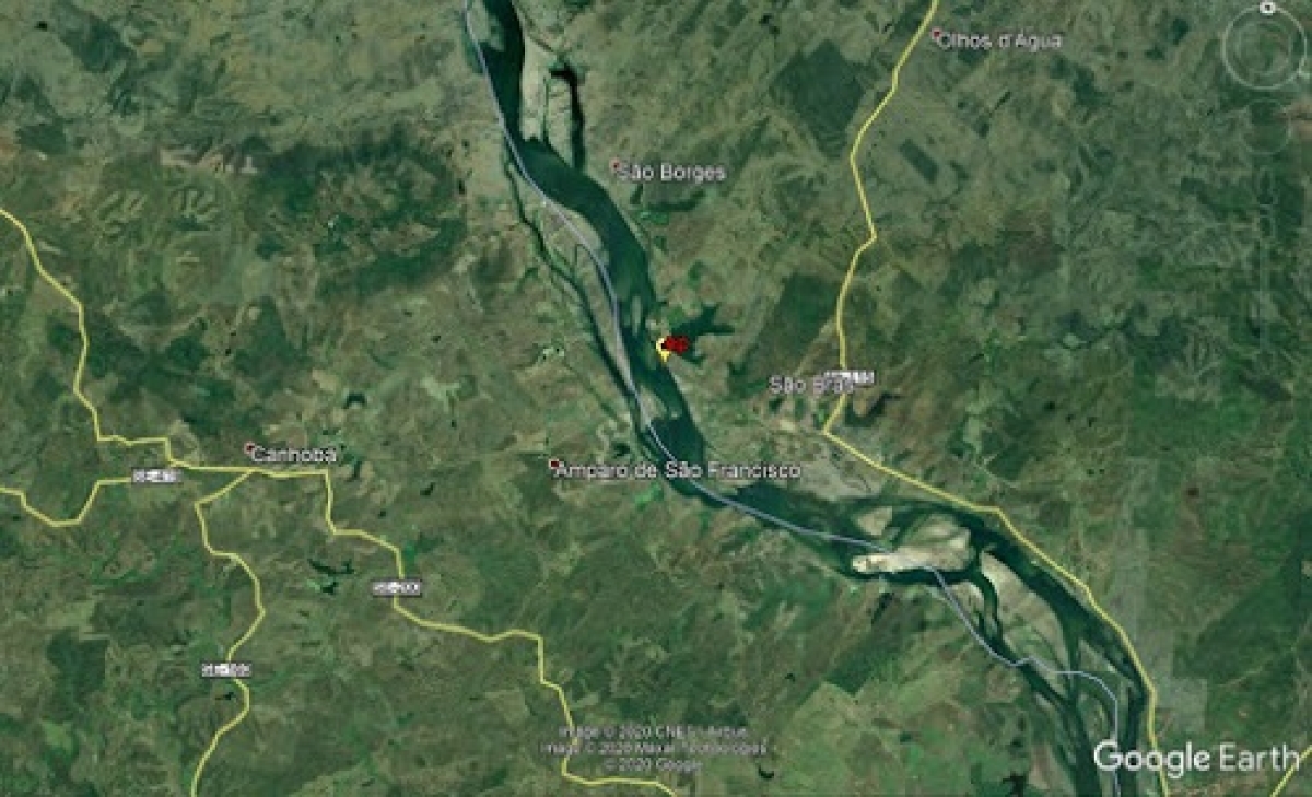Tremor ocorreu na divisa entre Sergipe e Alagoas (Foto: LabSis/ UFRN)
