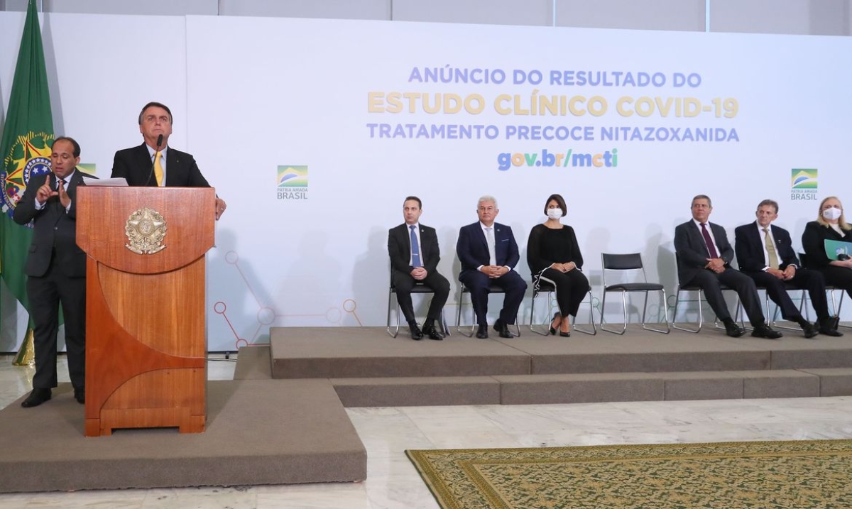 Nitazoxanida reduz carga viral de pacientes com covid-19, diz pesquisa (Foto: Isac Nóbrega/ PR)