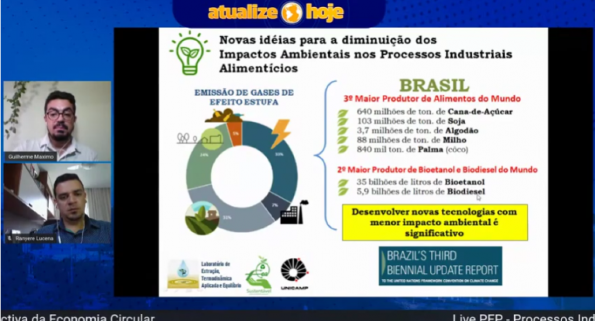 Live discute Processos Industriais na perspectiva da Economia Circular (Imagem: Reprodução/ Assessoria de Imprensa Unit)