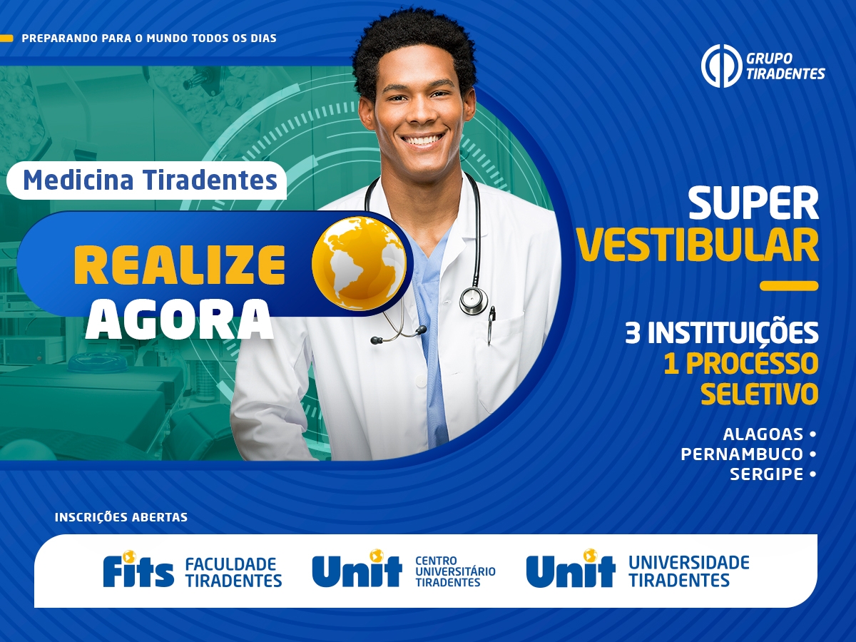 Medicina: Unit está com inscrições abertas para Vestibular 2021/1 (Imagem: Assessoria de Imprensa Unit)