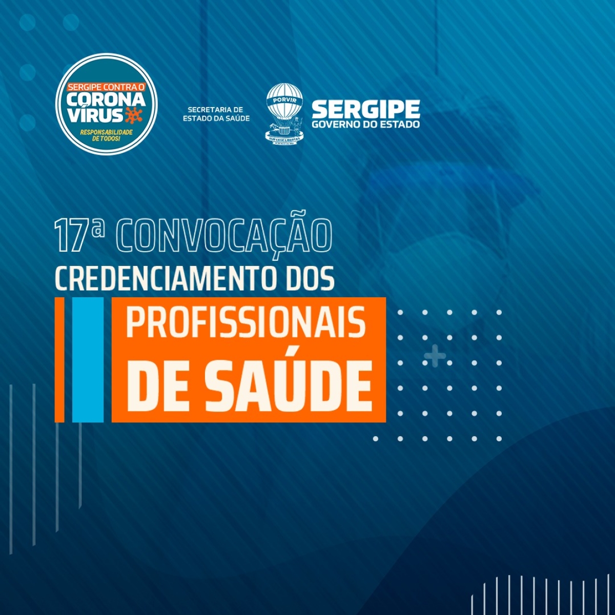 SES divulga 17ª lista de convocação do credenciamento para profissionais de saúde (Imagem: Divulgação/ SES/SE)