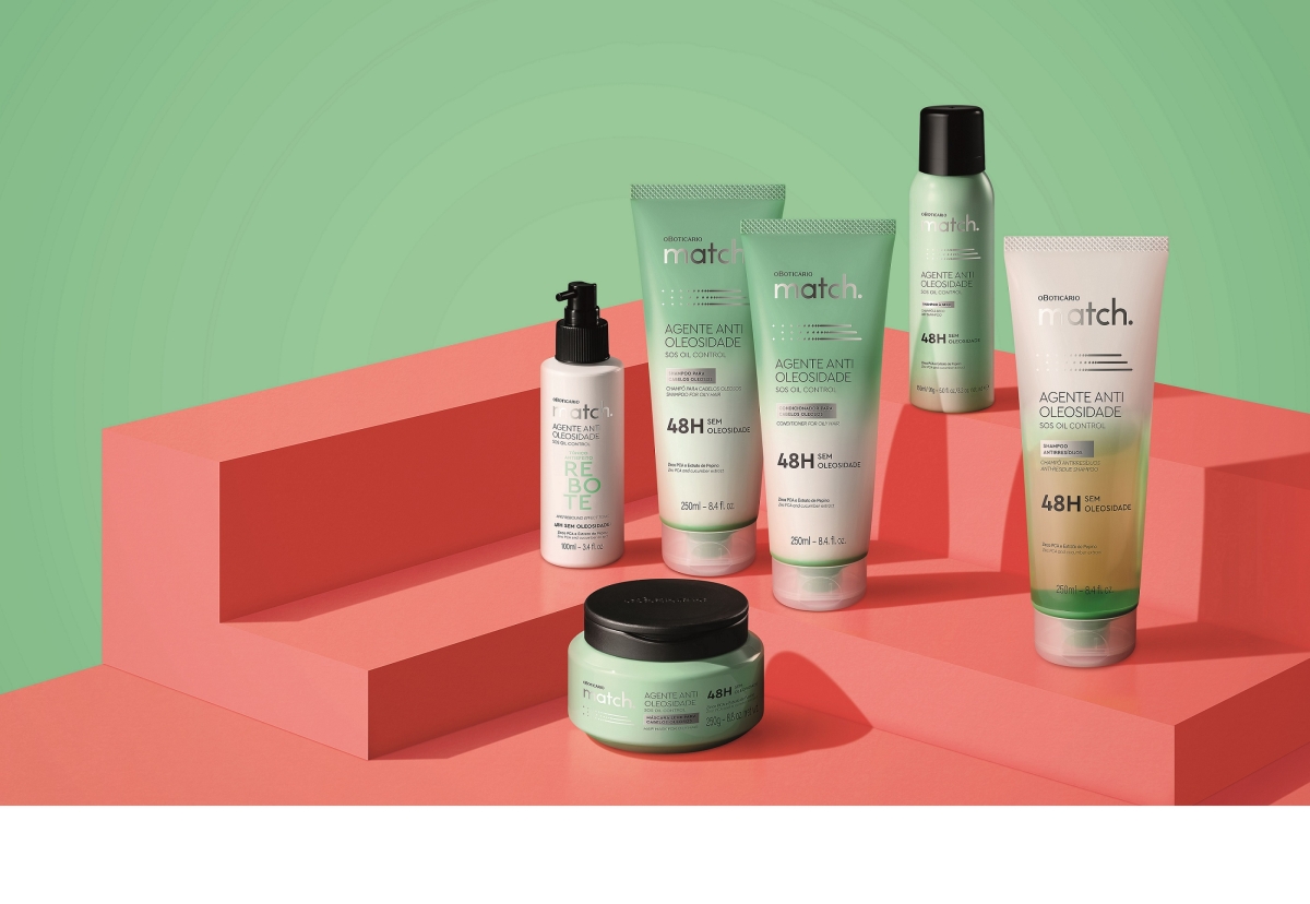 O Boticário garante fios sem oleosidade por 48 horas com o lançamento de Match Agente Antioleosidade (Foto: Divulgação/ Assessoria O Boticário)