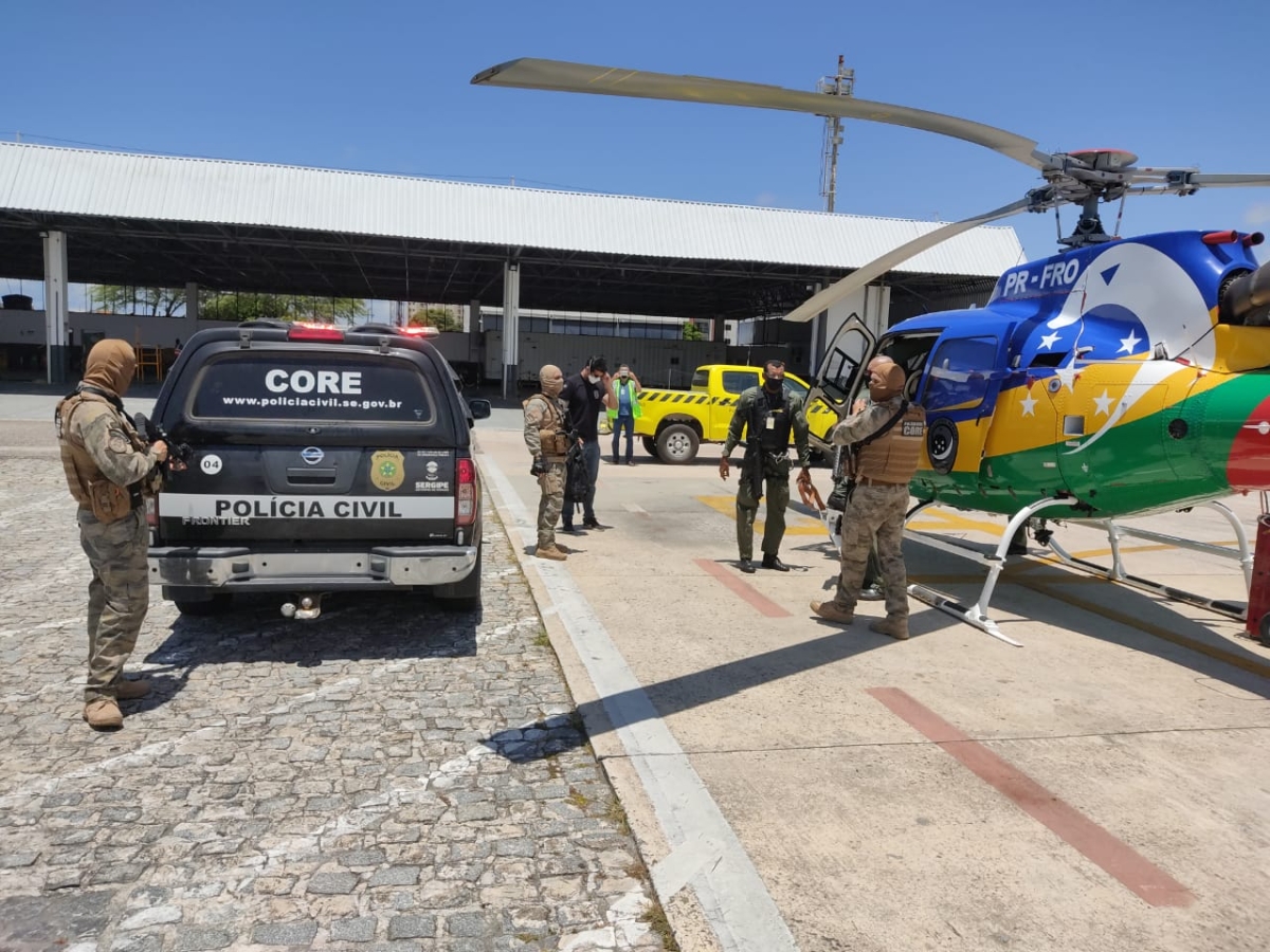 Em hotel na Orla de Atalaia, Polícia Civil prende um dos maiores assaltantes de banco do país foragido de PE (Foto: SSP/SE)