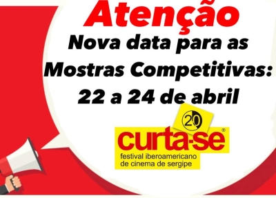 Mostras Competitivas do Curta-SE foram adiadas para o mês de abril (Foto: Divulgação/ Assessoria de Comunicação AVBR Produções)