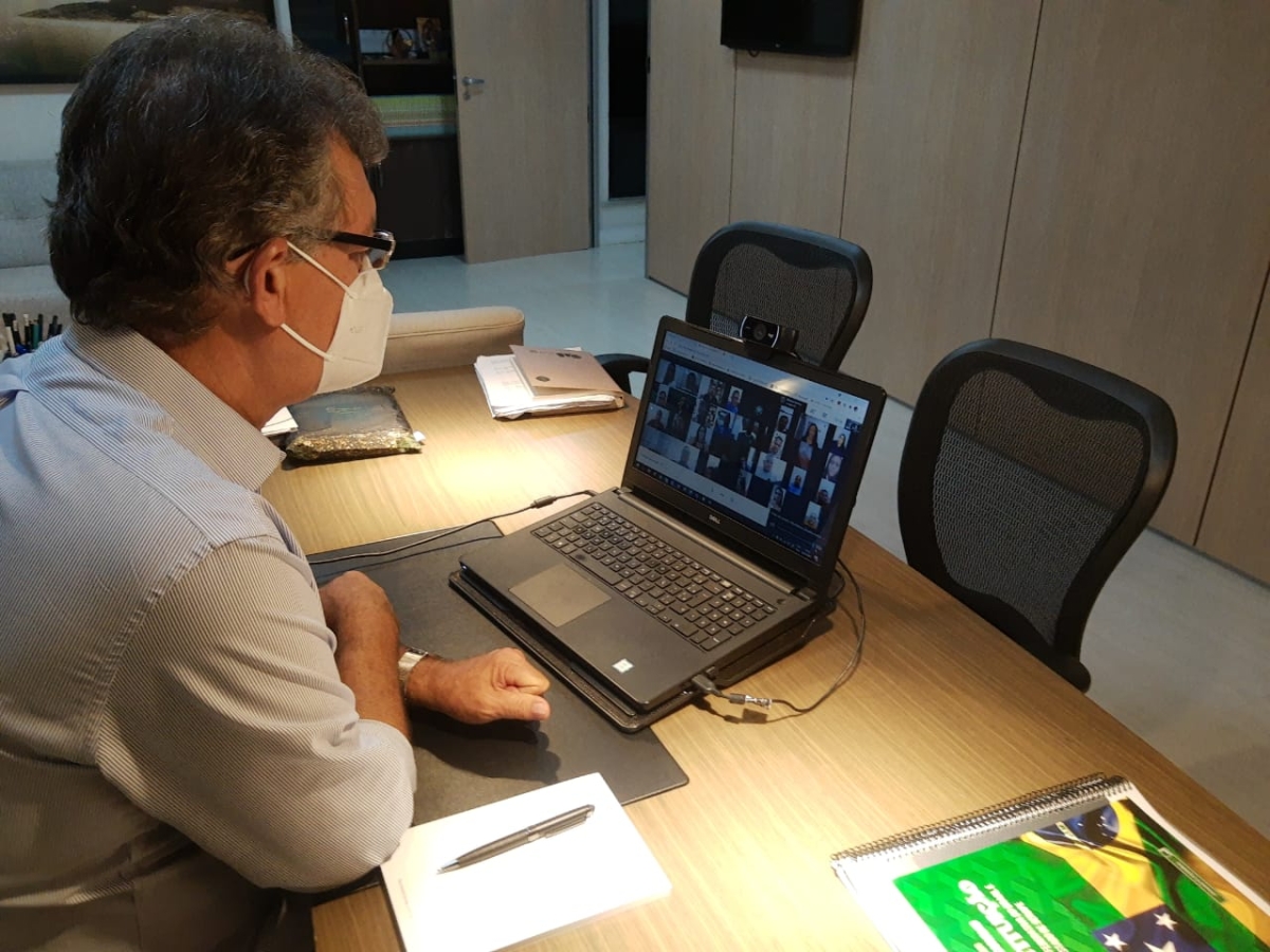 Em reunião virtual, Laércio Oliveira ouve demandas das comunidades (Foto: Assessoria Laércio Oliveira)