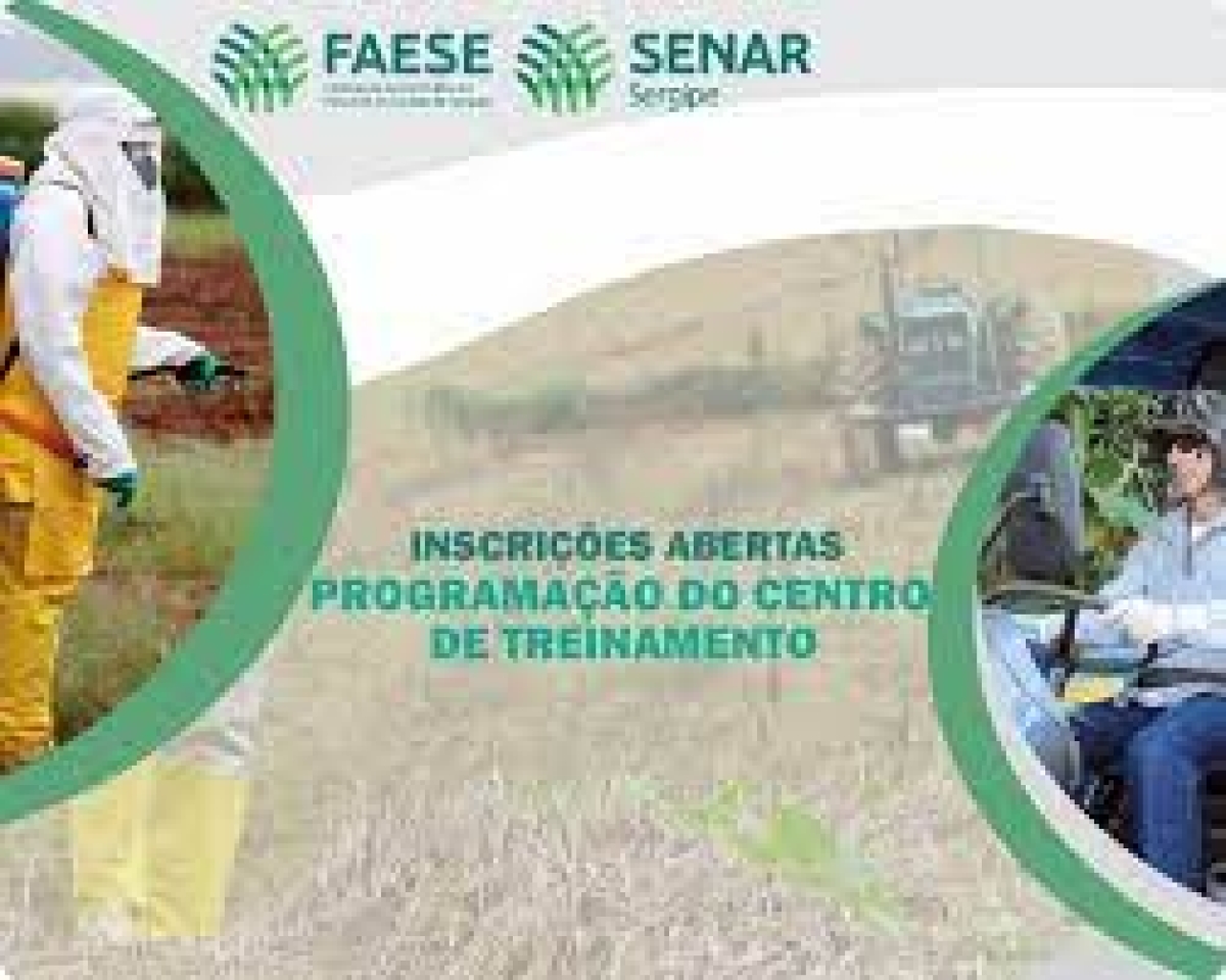 Inscrições abertas para os cursos do Centro de Treinamento (Imagem: Senar/SE)