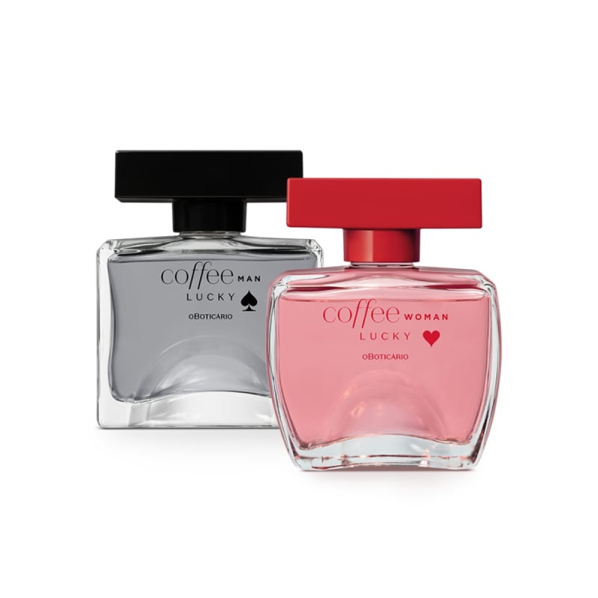 Coffee Lucky Man e Coffe Lucky Woman, de O Boticário (Imagem: Divulgação)
