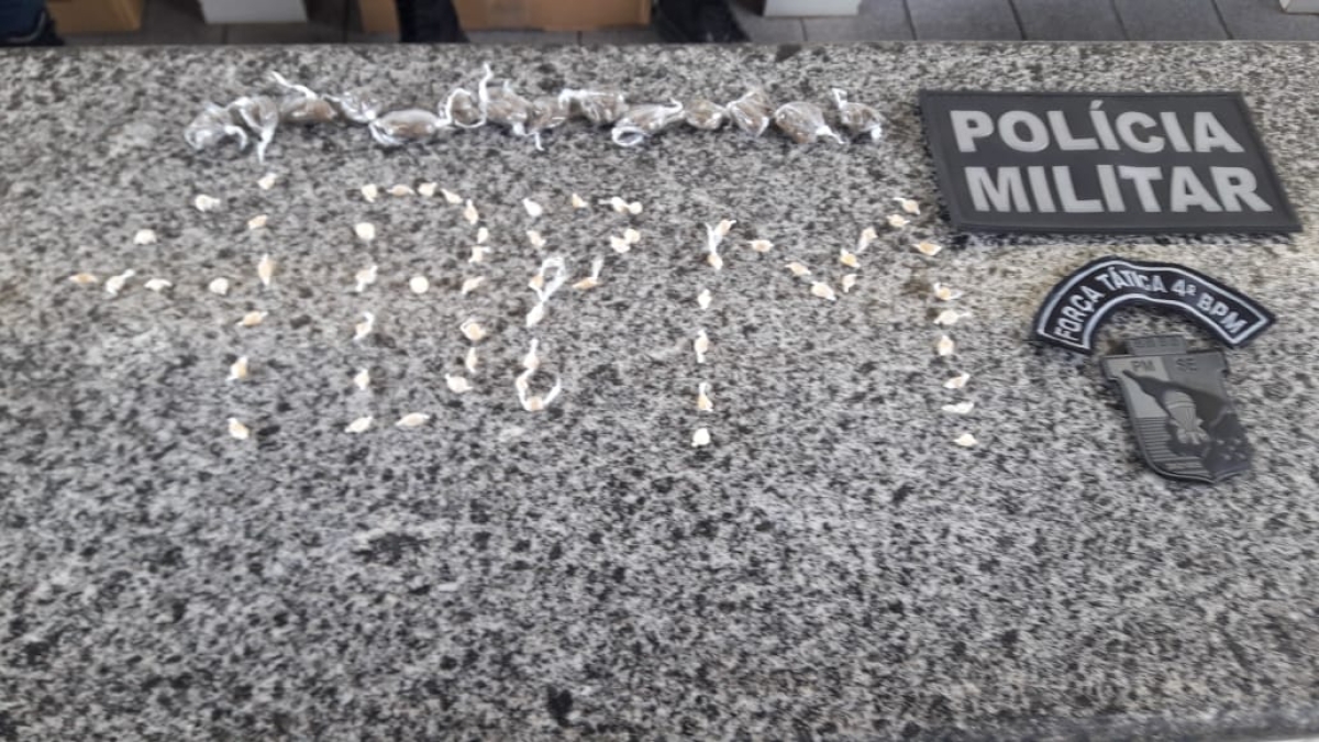 Polícia Militar apreende drogas em Canindé de São Francisco (Foto: PM/SE)