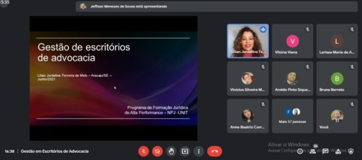 Acadêmicos de Direito participam de Programa de Formação Jurídica de Alta Performance (Imagem: Assessoria de Imprensa Unit)