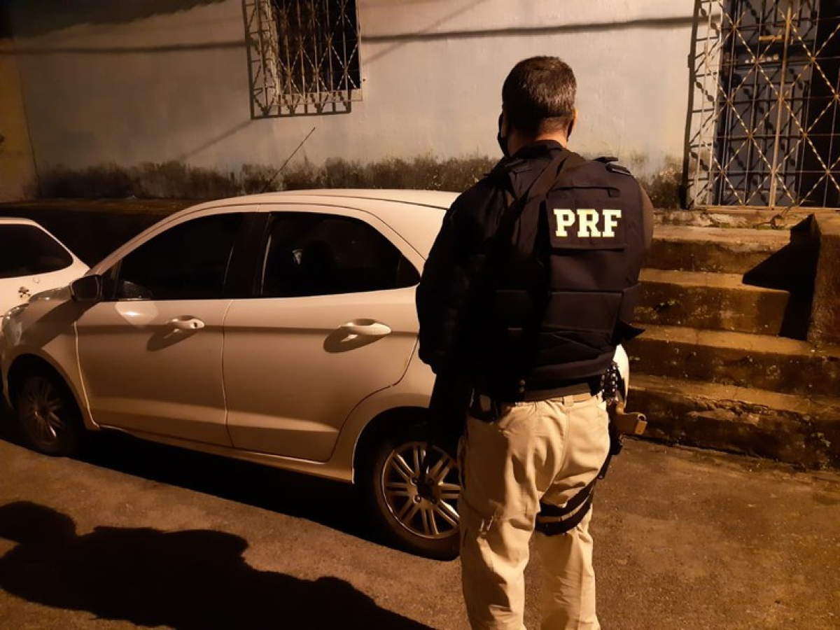 Cristinápolis/SE: PRF recupera na BR-101 veículo roubado (Foto: PRF/SE)