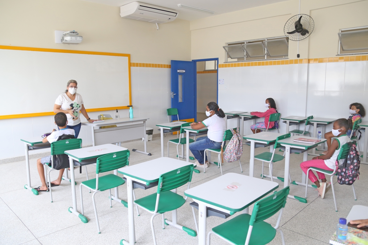 Retorno das aulas presenciais em Aracaju é marcado por acolhimento e novos hábitos  (Foto: Marcelle Cristinne/ Prefeitura de Aracaju)