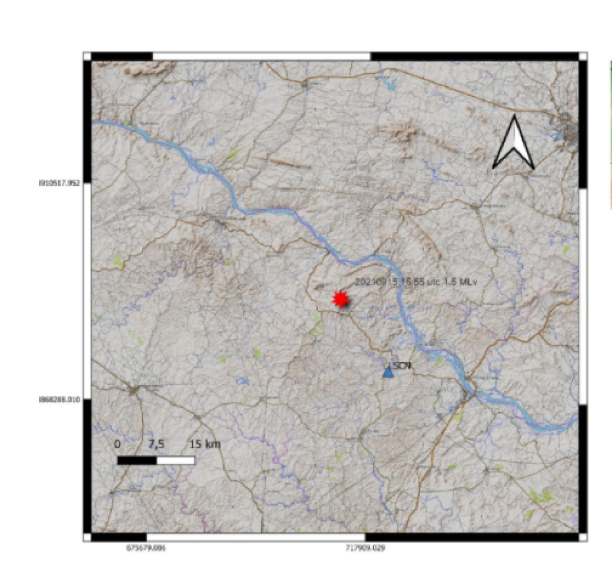 Tremor de terra é registrado no município de Gararu (Foto: Reprodução/ LabSis/ UFRN)