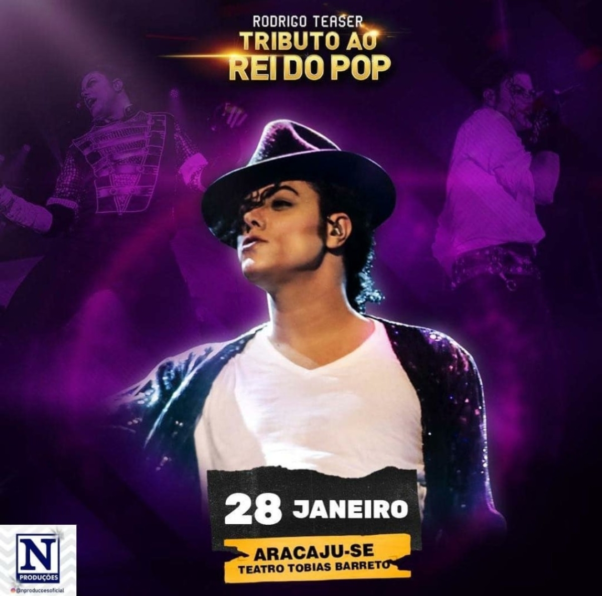 Rodrigo Teaser - Tributo ao Rei do Pop pela primeira vez em Aracaju (Imagem: Divulgação)