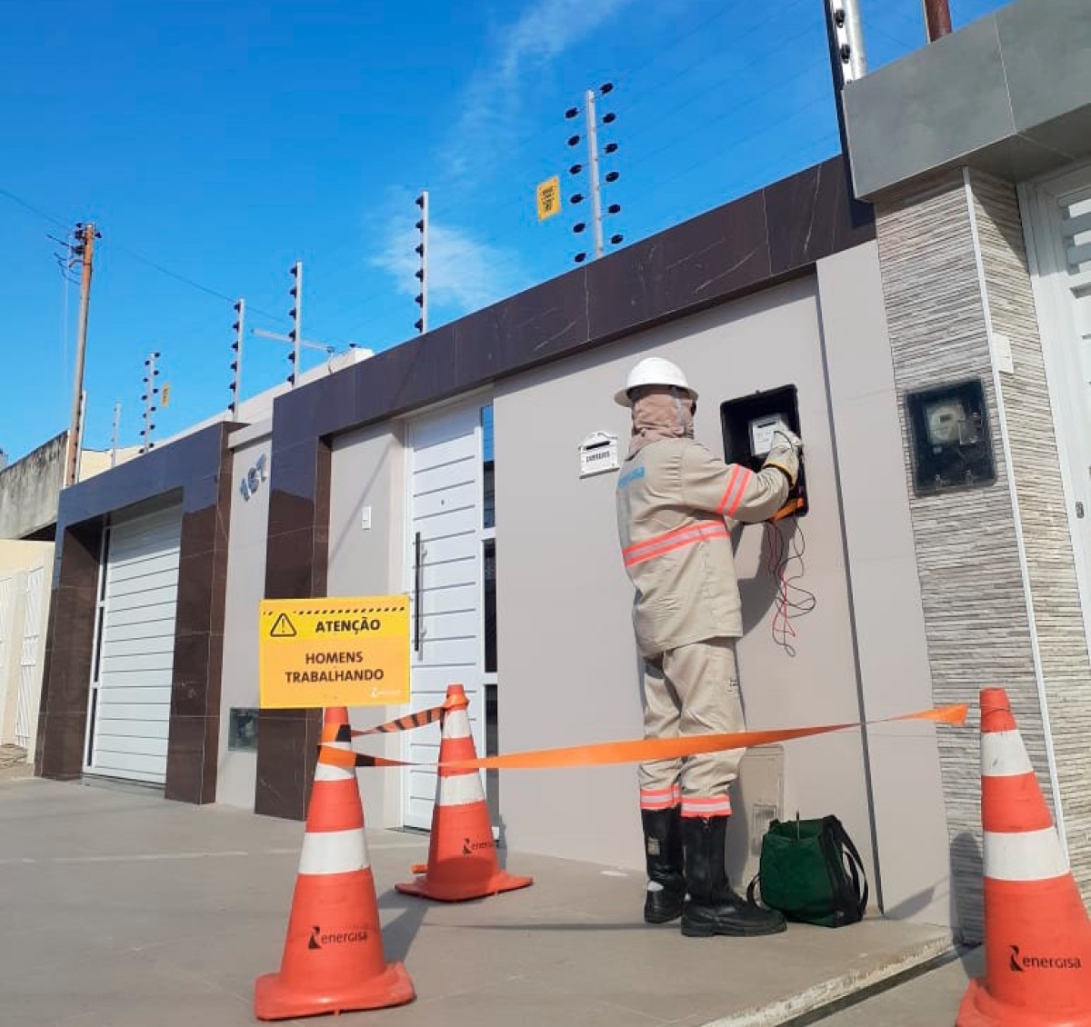 Energisa orienta sobre como solicitar ligação provisória (Foto: Assessoria Energisa/SE)