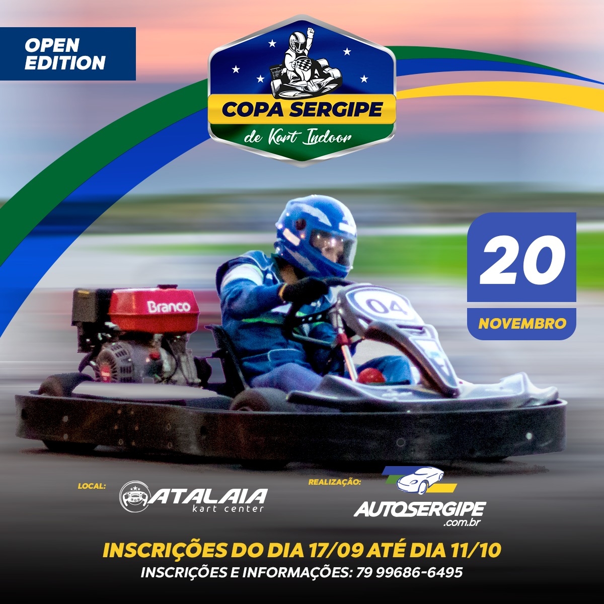 Copa Sergipe de Kart Indoor acontece em Aracaju (Imagem: Divulgação)