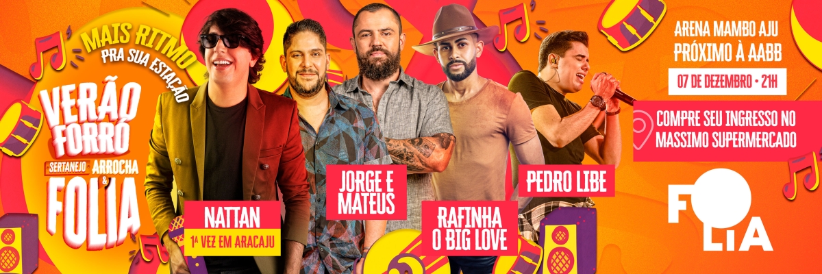 Verão Folia terá Jorge e Mateus de volta à Aracaju (Foto: Divulgação)