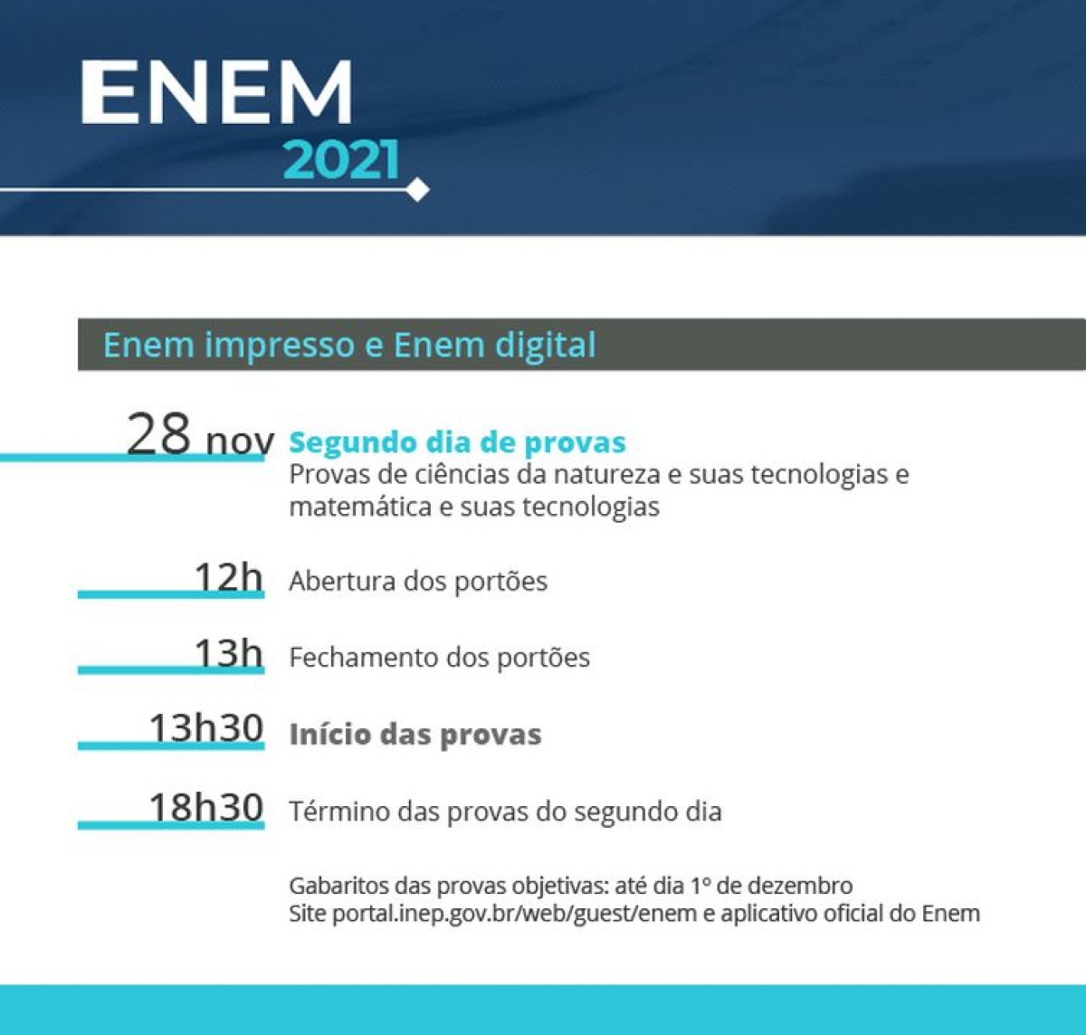Agenda Enem 2021- Segundo dia de provas (Arte: Agência Brasil)