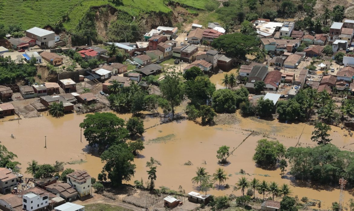 Areas atingidas por enchentes no Estado da Bahia (Foto: Isac Nóbrega/ PR)