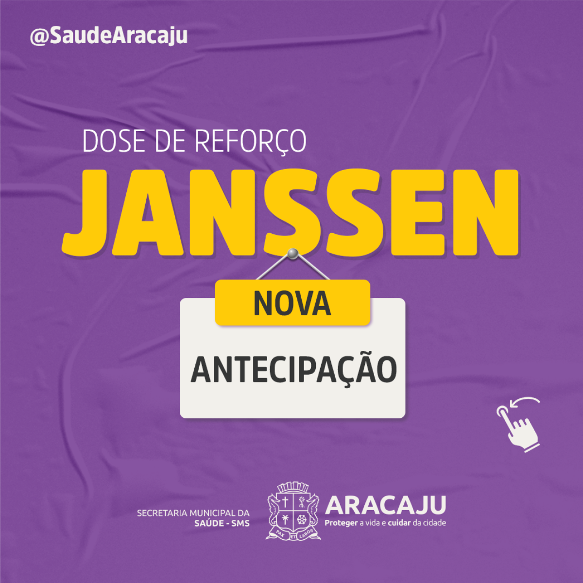 Aracaju amplia dose de reforço de Janssen para vacinados até 7 de julho (Imagem: Prefeitura de Aracaju)