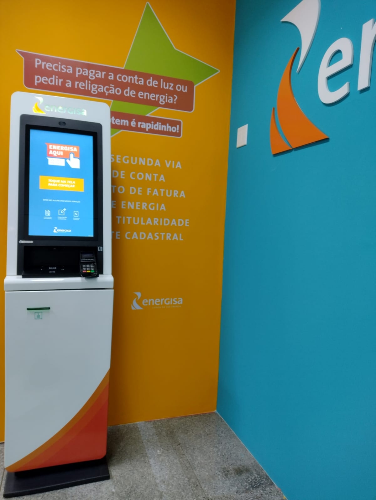 Serviços da Energisa podem ser solicitados em totens de autoatendimento (Foto: Assessoria Energisa/SE)