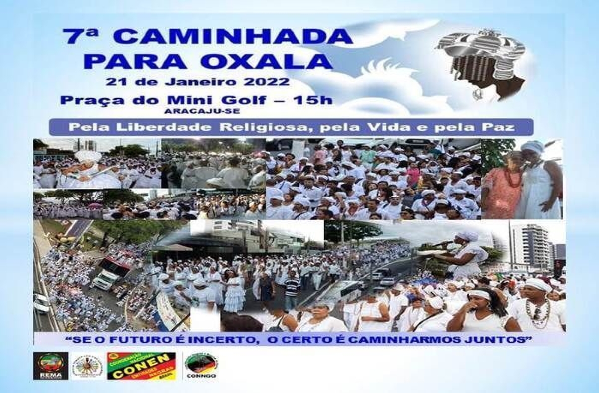 Pelas ruas de Aracaju, cultura, religião e política na 7ª Caminhada para Oxalá (Imagem: Divulgação)