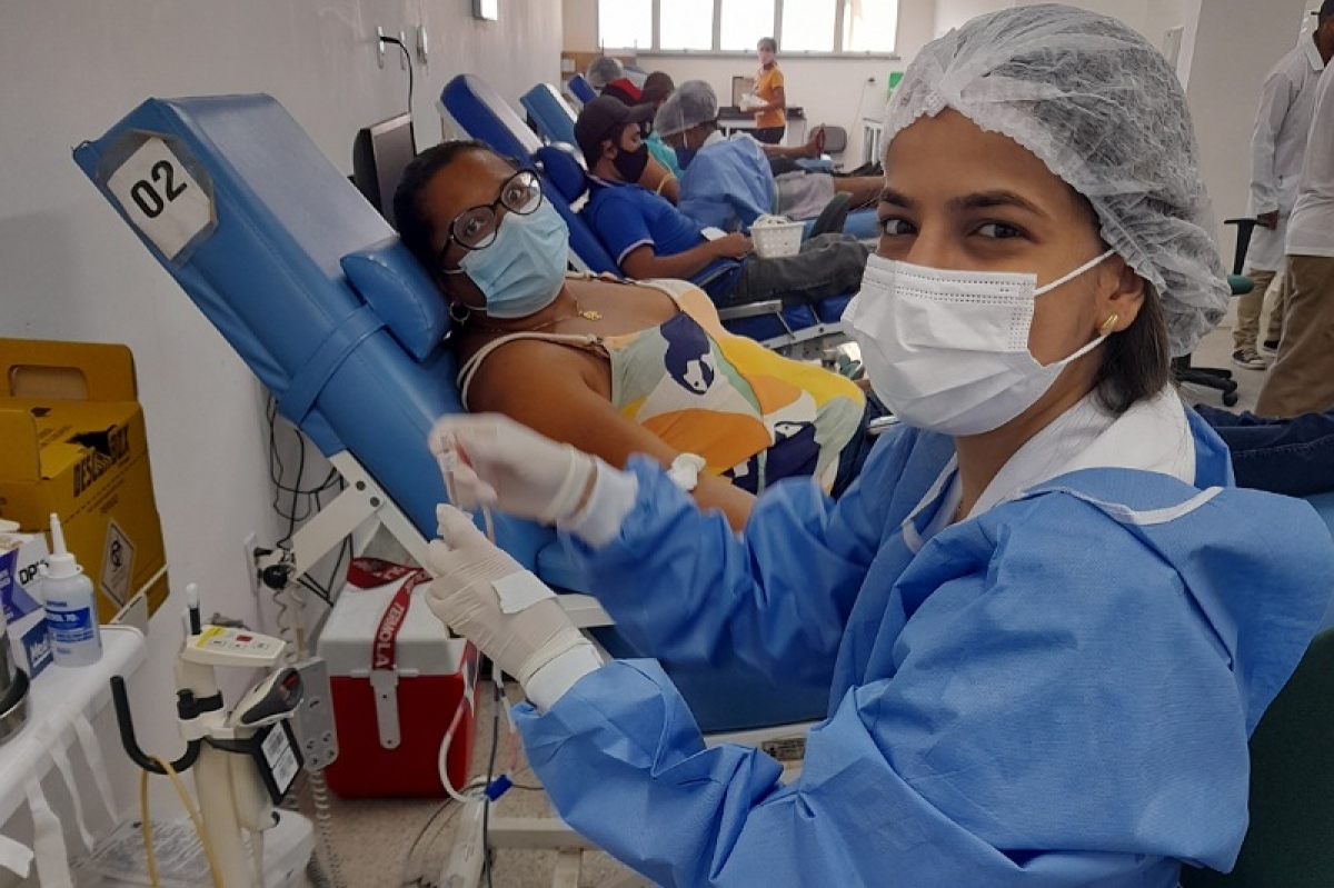 Hemose trabalha para conscientizar sobre doação de sangue regular (Foto: SES/SE)